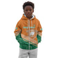 Ivory Coast Rugby Custom Kid Hoodie Allez Les Elephants