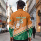 Ivory Coast Rugby Custom Long Sleeve Button Shirt Allez Les Elephants