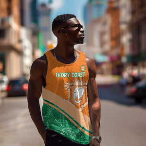 Ivory Coast Rugby Custom Men Tank Top Allez Les Elephants