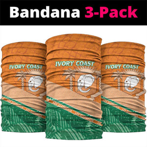 Ivory Coast Rugby Custom Neck Gaiter Allez Les Elephants LT15
