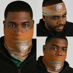 Ivory Coast Rugby Custom Neck Gaiter Allez Les Elephants LT15