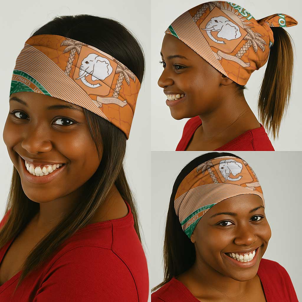 Ivory Coast Rugby Custom Neck Gaiter Allez Les Elephants LT15
