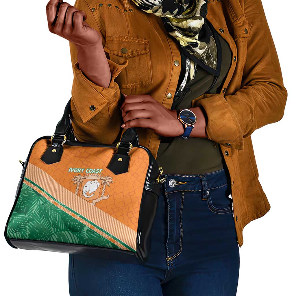 Ivory Coast Rugby Custom Shoulder Handbag Allez Les Elephants