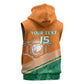 Ivory Coast Rugby Custom Sleeveless Zip Hoodie Allez Les Elephants - African Pride