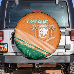 Ivory Coast Rugby Custom Spare Tire Cover Allez Les Elephants