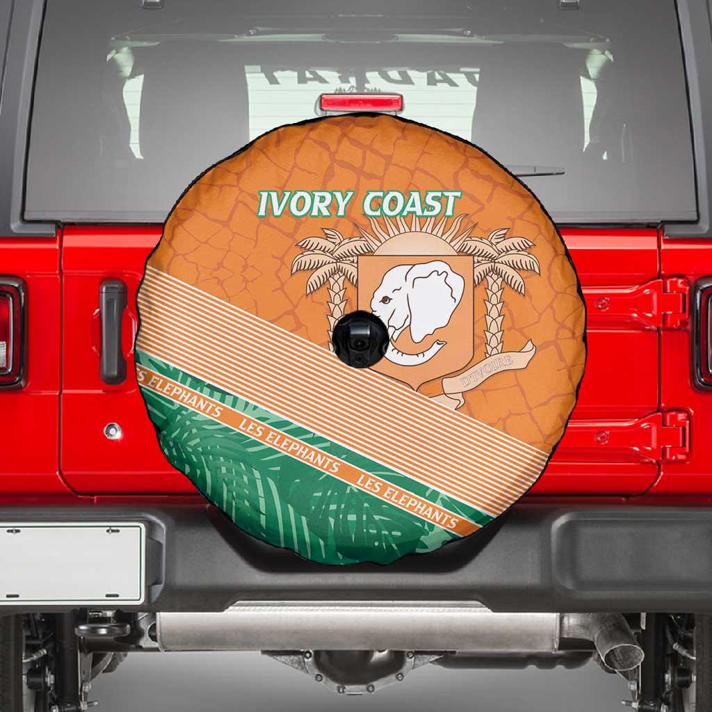 Ivory Coast Rugby Custom Spare Tire Cover Allez Les Elephants