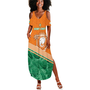 Ivory Coast Rugby Custom Summer Maxi Dress Allez Les Elephants