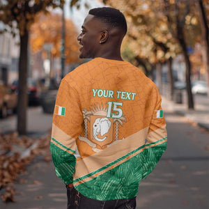 Ivory Coast Rugby Custom Sweatshirt Allez Les Elephants