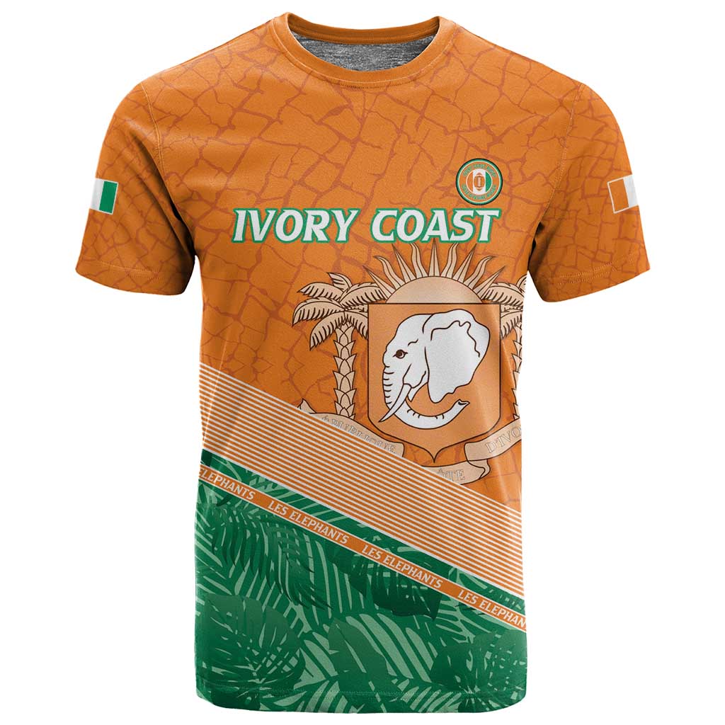 Ivory Coast Rugby Custom T shirt Allez Les Elephants