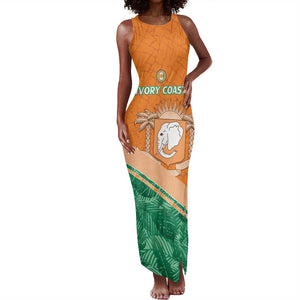 Ivory Coast Rugby Custom Tank Maxi Dress Allez Les Elephants