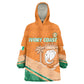 Ivory Coast Rugby Custom Wearable Blanket Hoodie Allez Les Elephants