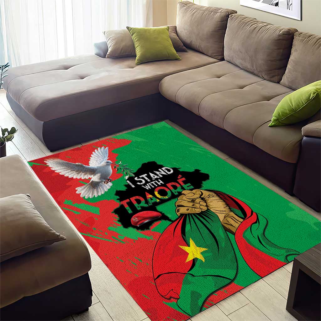 Burkina Faso I Stand With Traore Area Rug