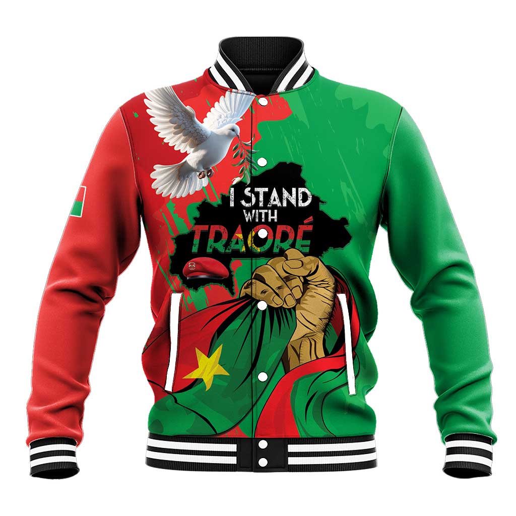Burkina Faso I Stand With Traore Baseball Jacket