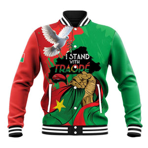 Burkina Faso I Stand With Traore Baseball Jacket