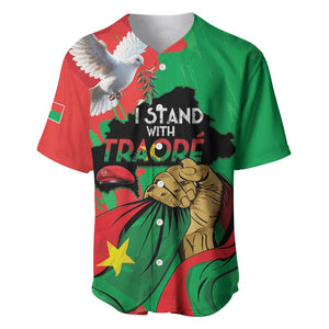 Burkina Faso I Stand With Traore Baseball Jersey