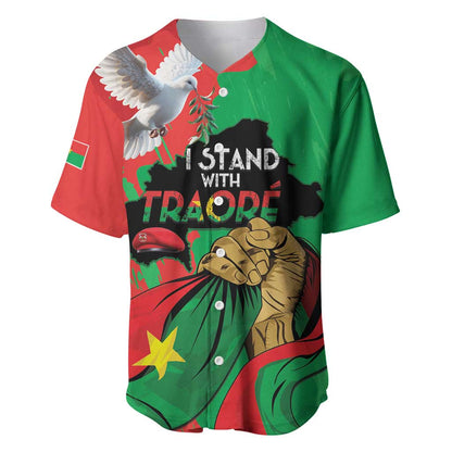 Burkina Faso I Stand With Traore Baseball Jersey