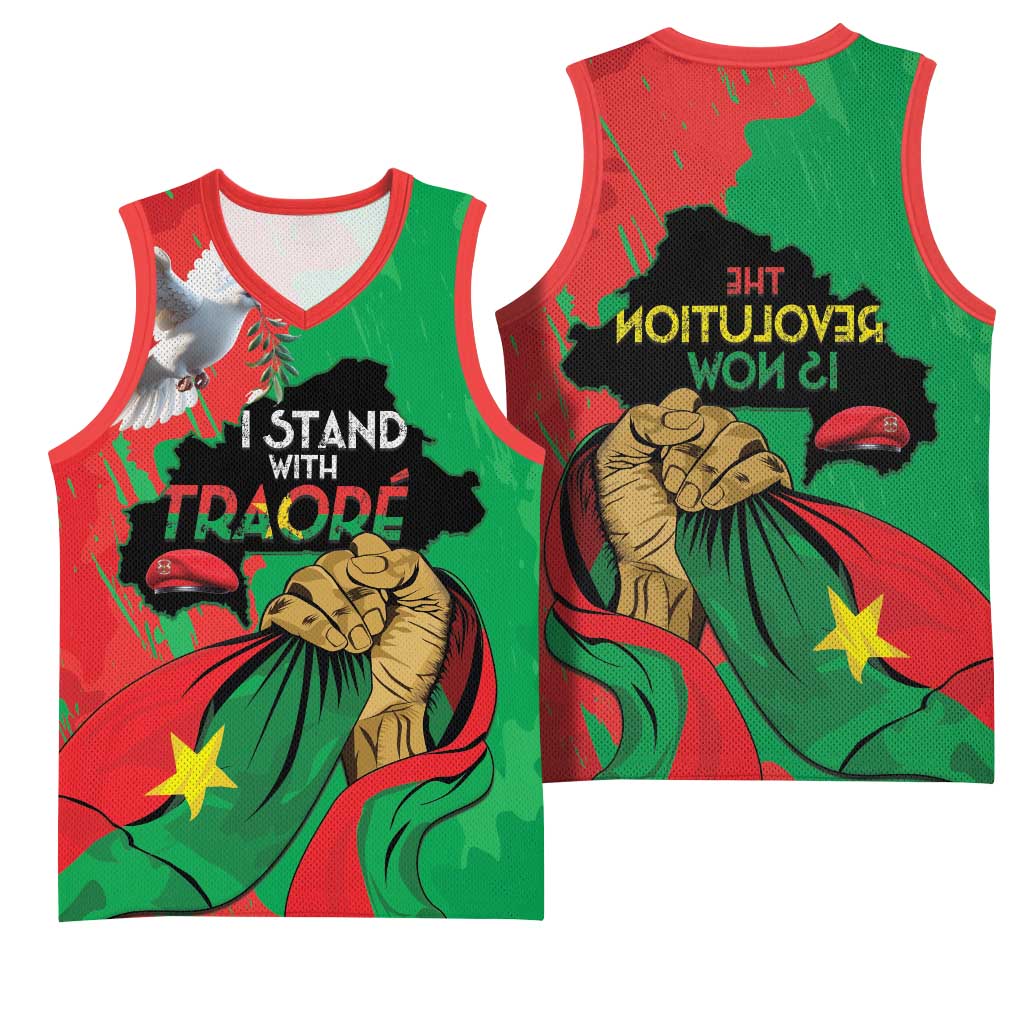Burkina Faso I Stand With Traore Basketball Jersey - African Pride