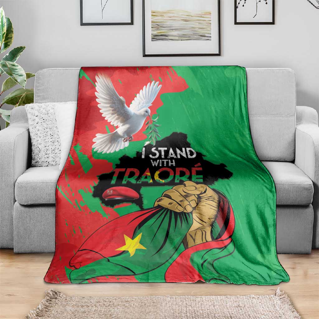 Burkina Faso I Stand With Traore Blanket