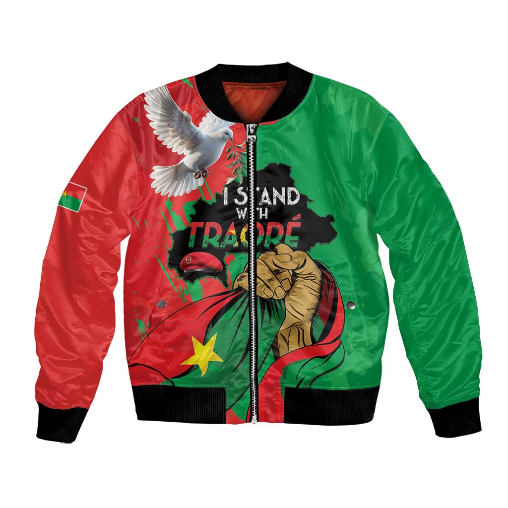 Burkina Faso I Stand With Traore Bomber Jacket