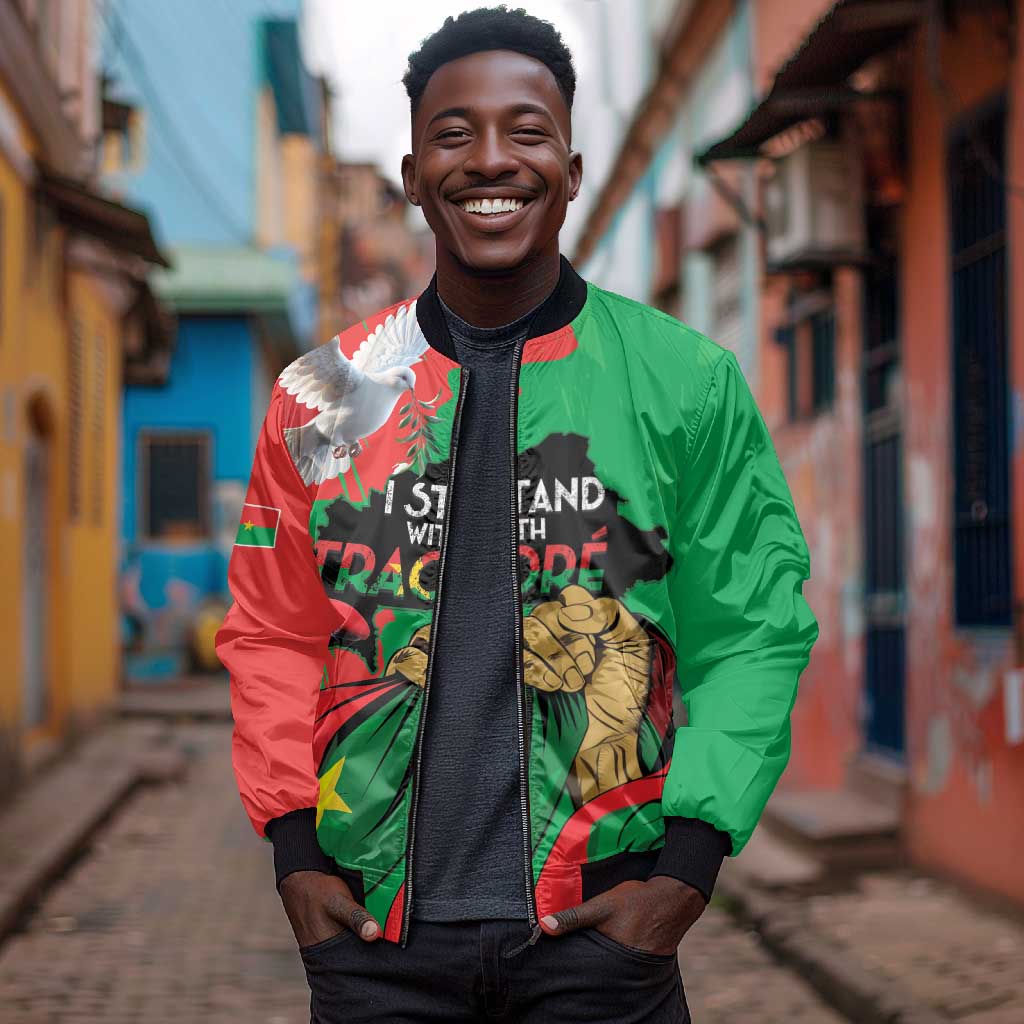 Burkina Faso I Stand With Traore Bomber Jacket