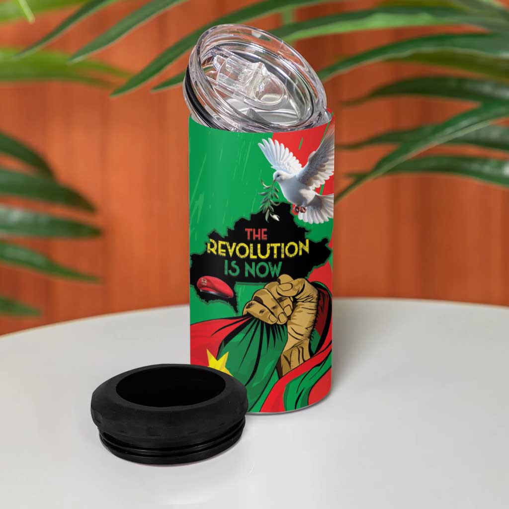 Burkina Faso I Stand With Traore 4 in 1 Can Cooler Tumbler