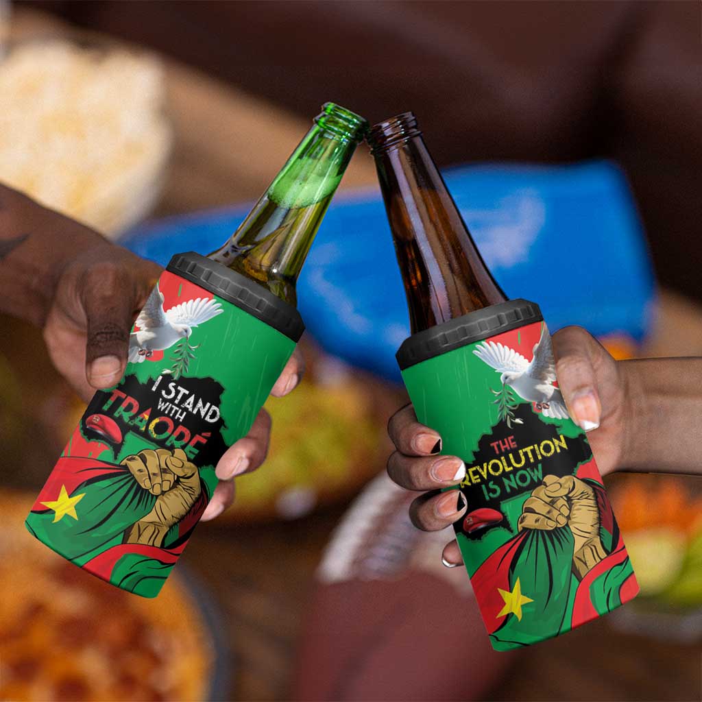 Burkina Faso I Stand With Traore 4 in 1 Can Cooler Tumbler
