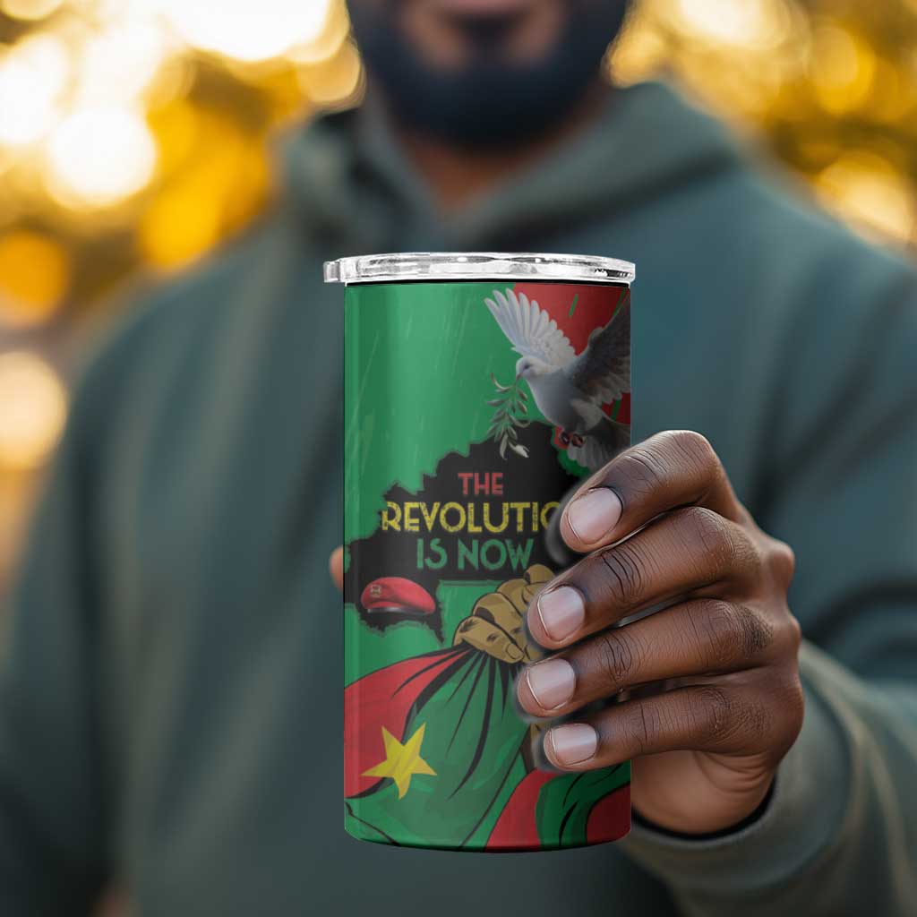 Burkina Faso I Stand With Traore 4 in 1 Can Cooler Tumbler