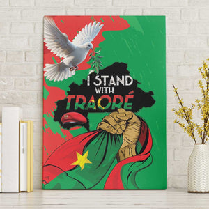 Burkina Faso I Stand With Traore Canvas Wall Art