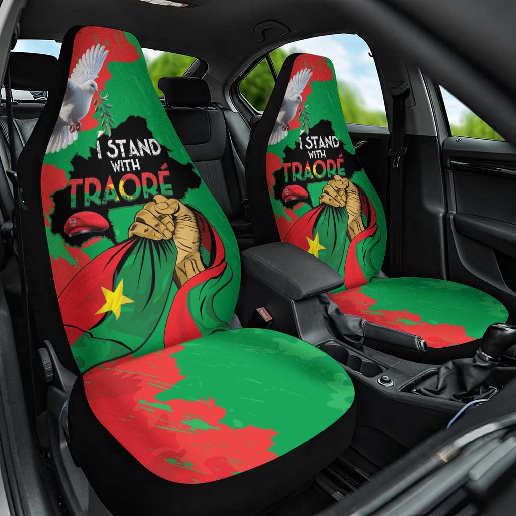 Burkina Faso I Stand With Traore Car Seat Cover