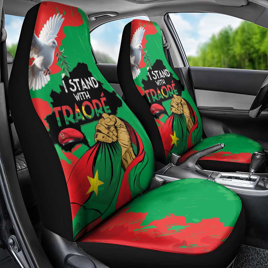 Burkina Faso I Stand With Traore Car Seat Cover