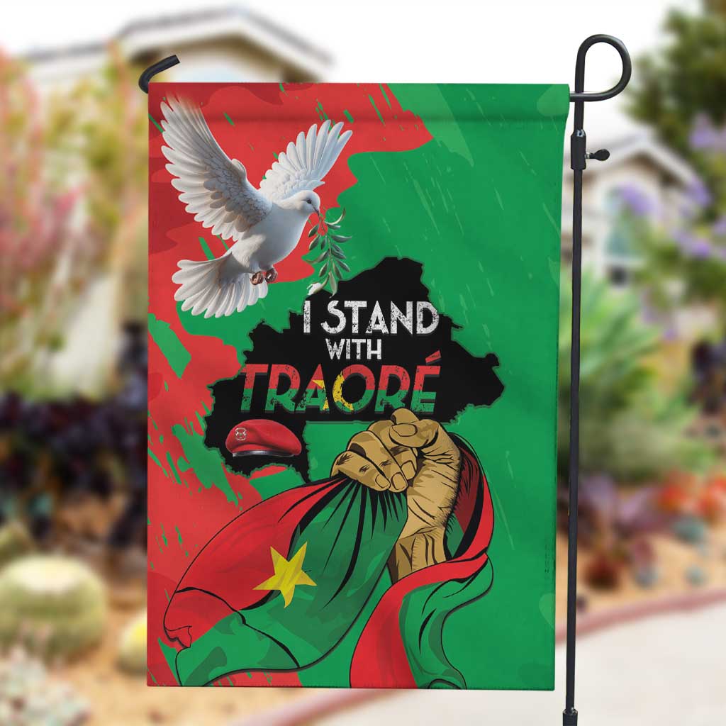 Burkina Faso I Stand With Traore Garden Flag