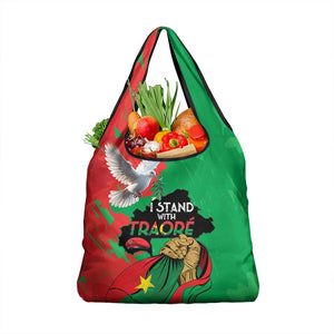 Burkina Faso I Stand With Traore Grocery Bag
