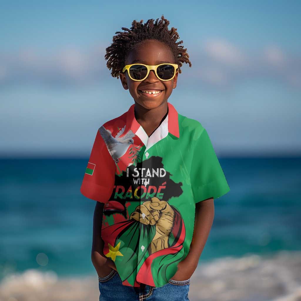 Burkina Faso I Stand With Traore Kid Hawaiian Shirt