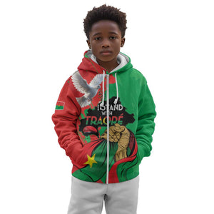 Burkina Faso I Stand With Traore Kid Hoodie