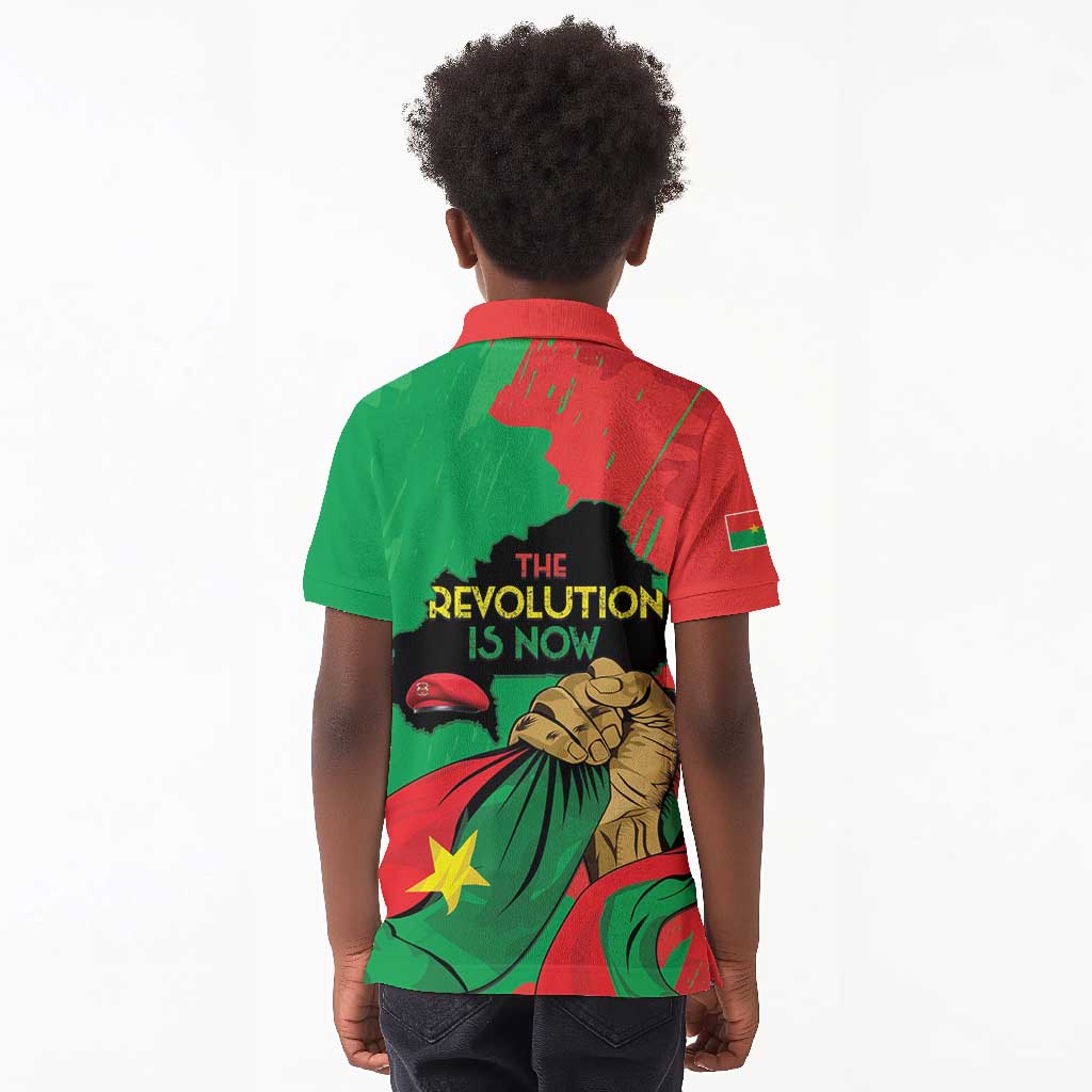 Burkina Faso I Stand With Traore Kid Polo Shirt