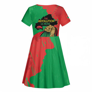Burkina Faso I Stand With Traore Kid Short Sleeve Dress