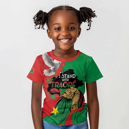 Burkina Faso I Stand With Traore Kid T shirt