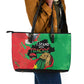 Burkina Faso I Stand With Traore Leather Tote Bag