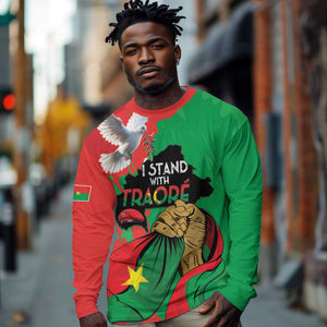Burkina Faso I Stand With Traore Long Sleeve Shirt