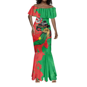 Burkina Faso I Stand With Traore Mermaid Dress