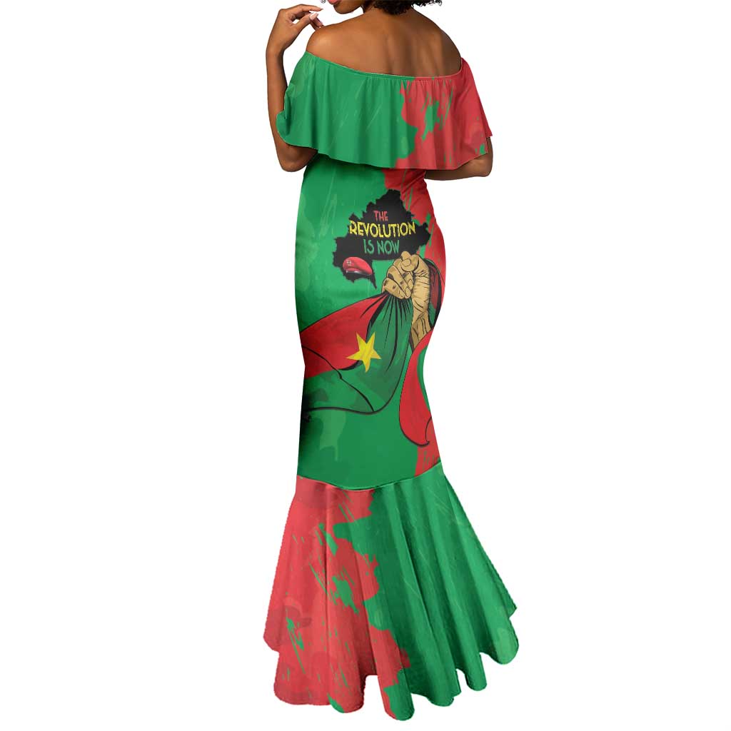Burkina Faso I Stand With Traore Mermaid Dress