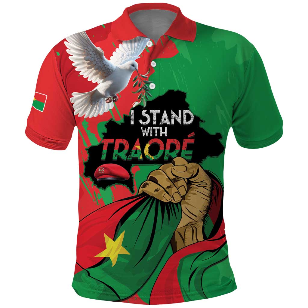 Burkina Faso I Stand With Traore Polo Shirt