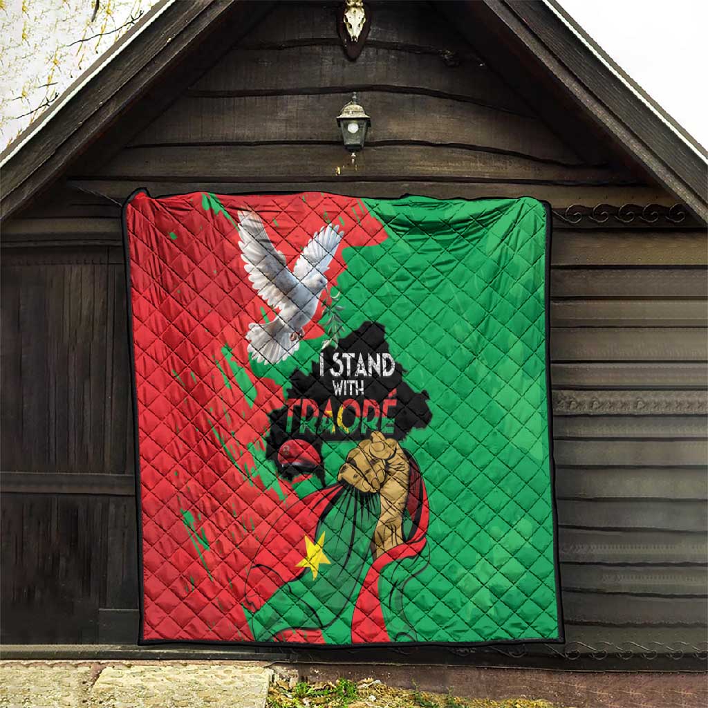 Burkina Faso I Stand With Traore Quilt