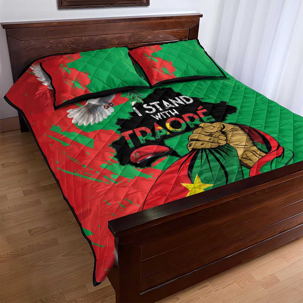 Burkina Faso I Stand With Traore Quilt Bed Set