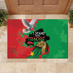 Burkina Faso I Stand With Traore Rubber Doormat