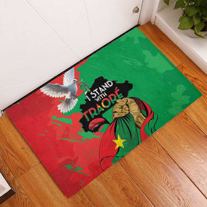 Burkina Faso I Stand With Traore Rubber Doormat