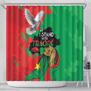 Burkina Faso I Stand With Traore Shower Curtain