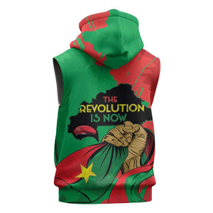 Burkina Faso I Stand With Traore Sleeveless Hoodie - African Pride