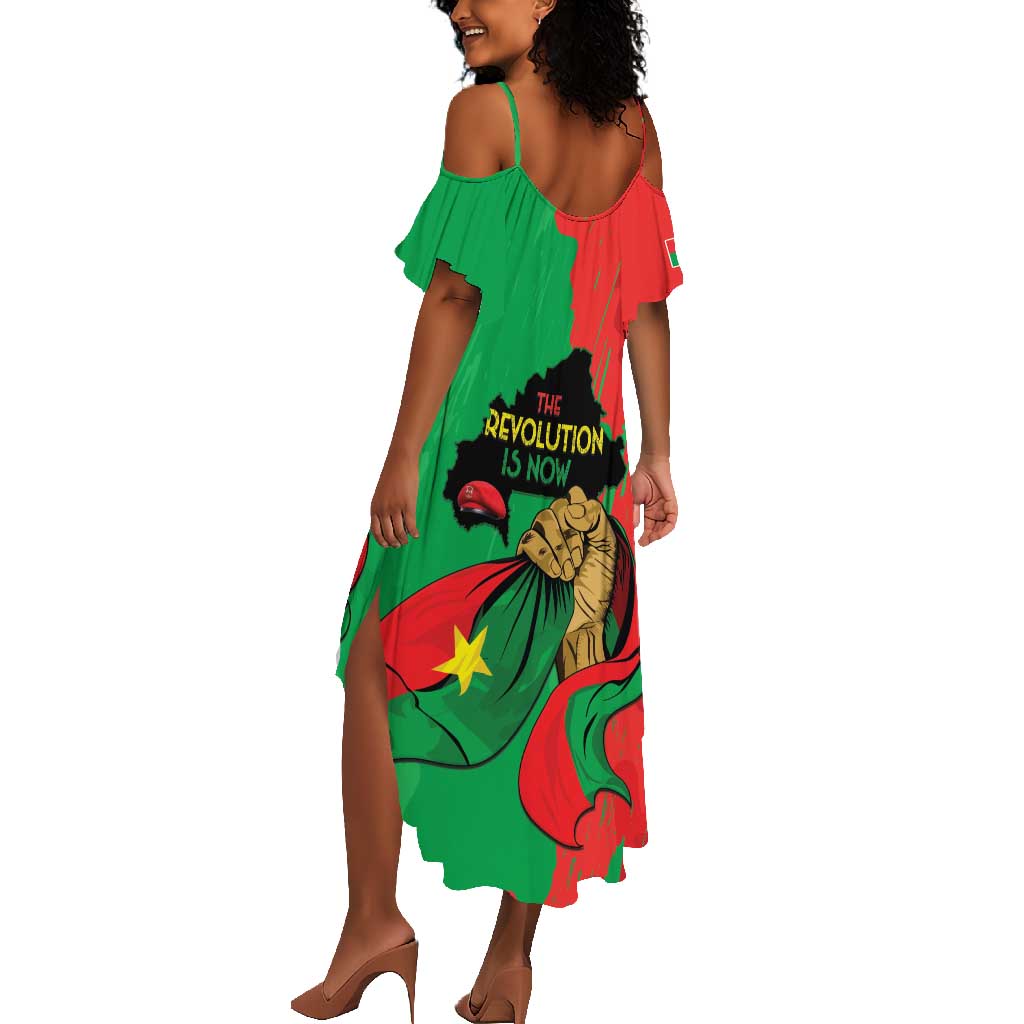 Burkina Faso I Stand With Traore Summer Maxi Dress