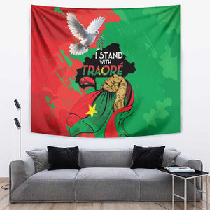 Burkina Faso I Stand With Traore Tapestry
